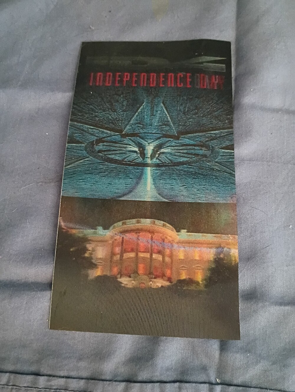 Independence day promotional card 1996 white house Go  boom